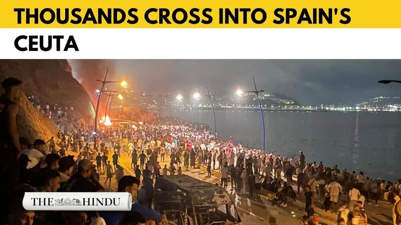 Watch: Spain deploys military to Ceuta after thousands of migrants cross from Morocco