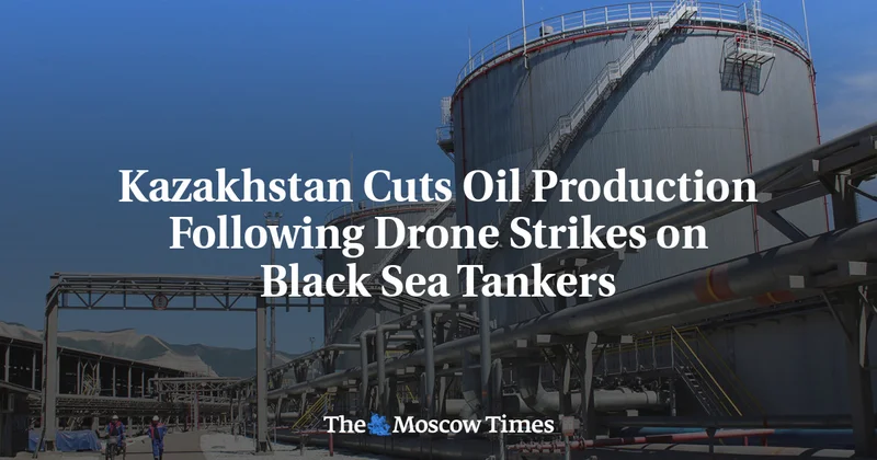 Kazakhstan Cuts Oil Production Following Drone Strikes on Black Sea Tankers