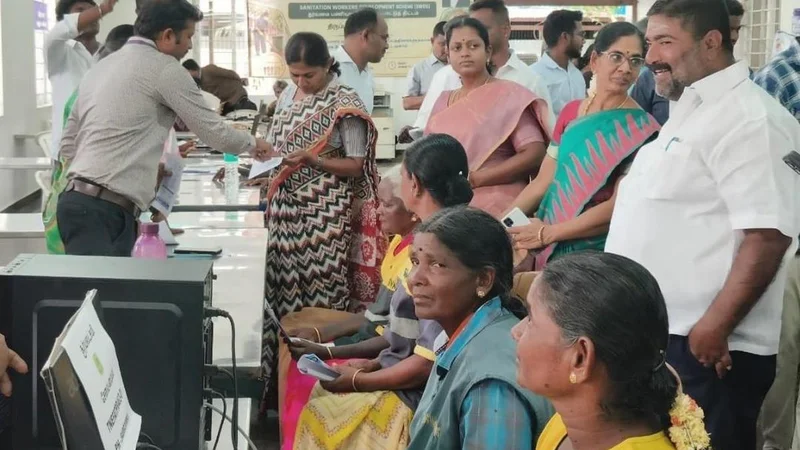 Special camps help conservancy staff in Tiruppur city gain insights into welfare schemes
