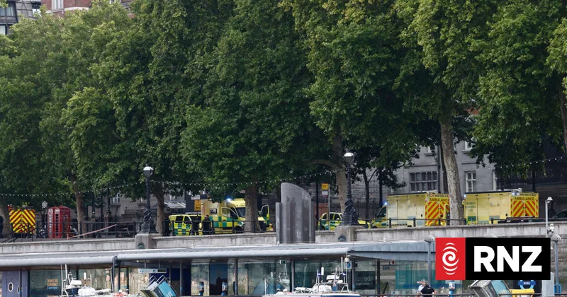Five London police injured as boat hits bridge