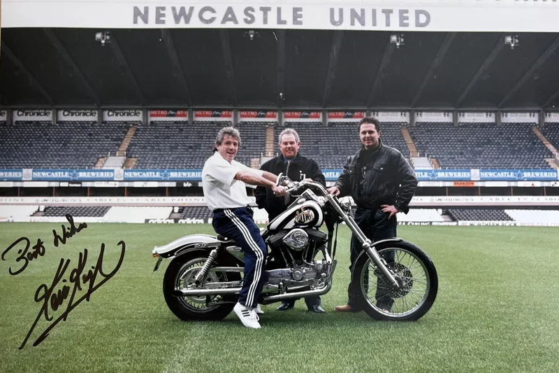 Kevin Keegan’s Harley-Davidson raises thousands for cancer charity days after his death