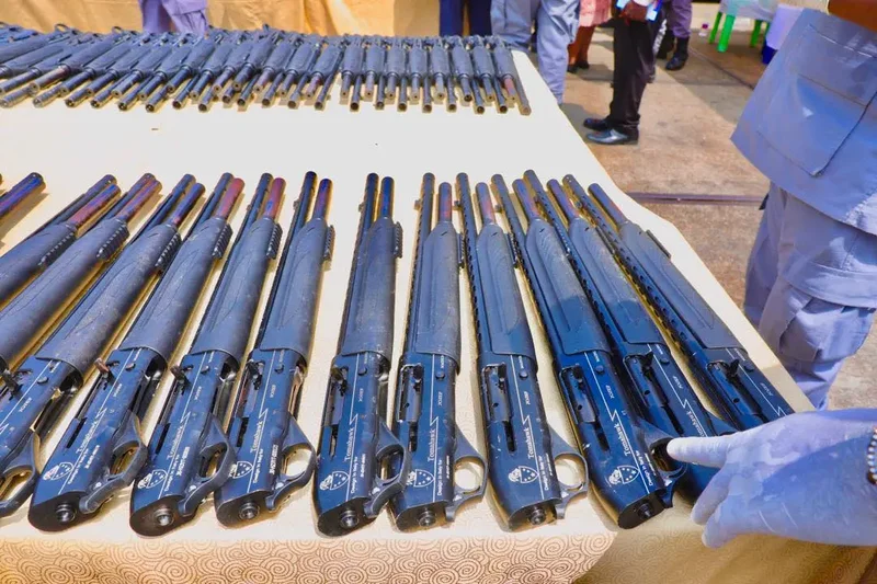 Nigeria destroys 2,809 illicit arms in crackdown on illegal weapons