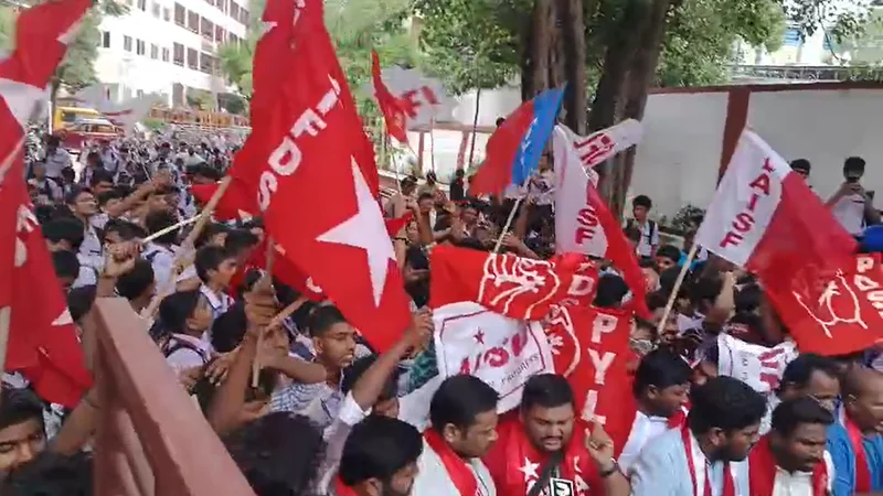 Students march through central Hyderabad over NEET row, demand Union Education Minister’s resignation
