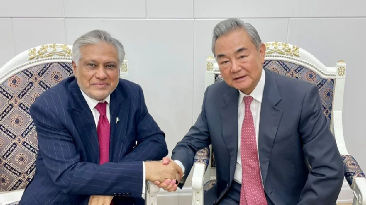 Chinese FM Wang Yi meets Pakistani counterpart