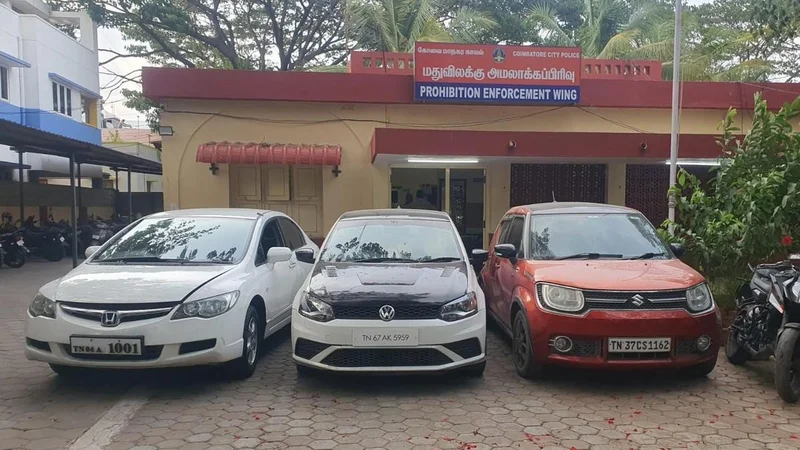 ‘Affluent’ ganja-peddlers arrested by Coimbatore city police, three cars seized