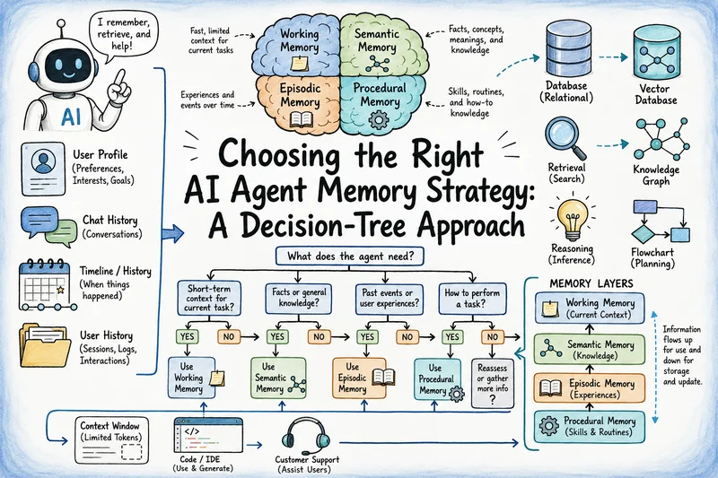 Choosing the Right AI Agent Memory Strategy: A Decision-Tree Approach