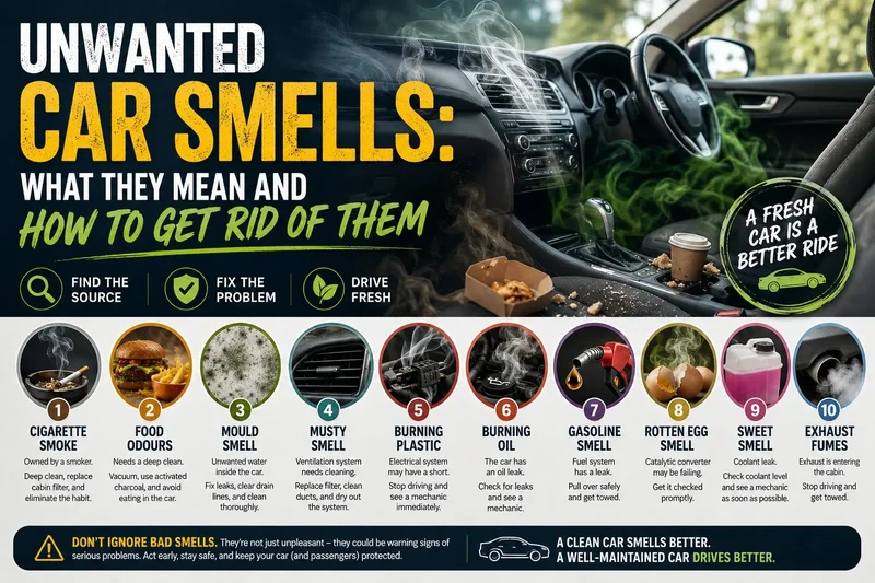 Unwanted Car Smells: What They Mean and How to Get Rid of Them
