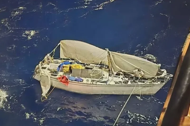 Man stranded for a month in Pacific Ocean after sailboat nightmare reveals how he survived