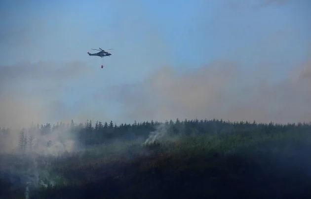 Progress made in battle against Slievenamon wildfire as focus shifts after wind change