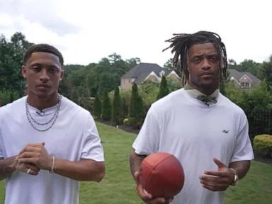 WATCH:  Brothers play on same NFL team in same position