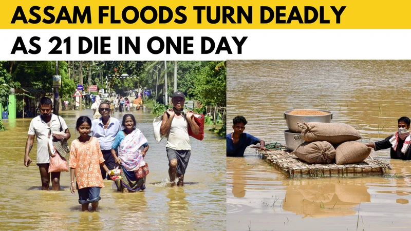 Assam floods: 21 killed in a day, over 5.6 lakh affected