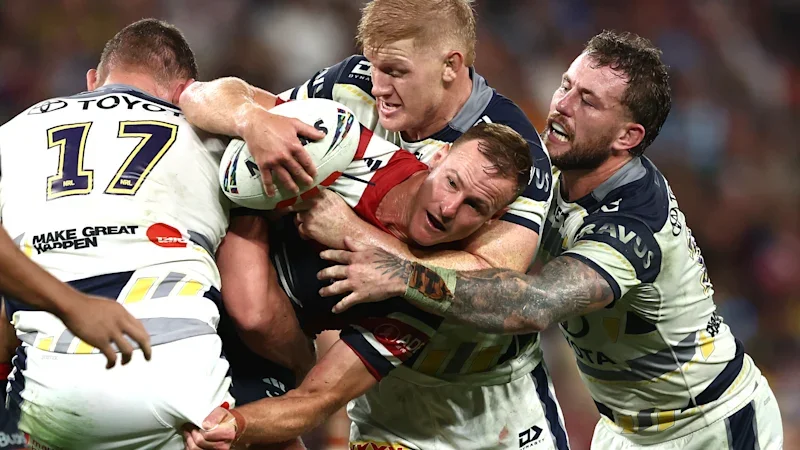 NRL LIVE updates: Tedesco gives Roosters early lead over Cowboys in Townsville