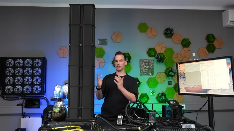 Modder der8auer builds 110cm 3D-printed chimney to passively cool Ryzen 7 9800X3D without fans, cuts temps by 19C without fans — radically simple PC mod cuts uses the 'stack effect'