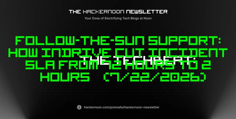 The TechBeat: Follow-the-Sun Support: How inDrive Cut Incident SLA from 72 Hours to 2 Hours  (7/22/2026)