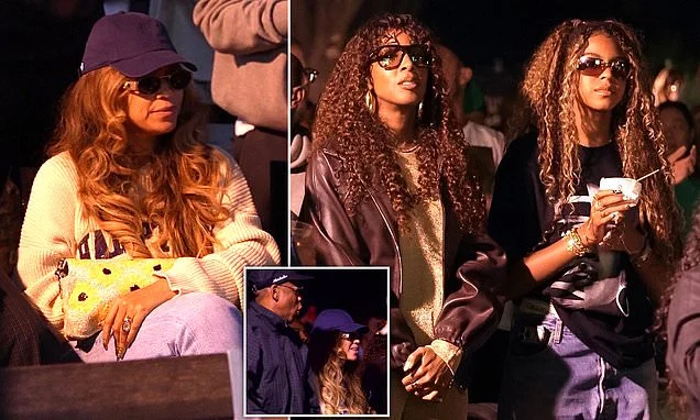 Beyonce's daughter Blue Ivy looks just like her mother as she attends Lauryn Hill concert with her famous parents