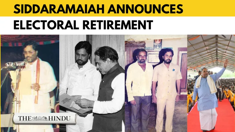 Siddaramaiah announces retirement from electoral politics