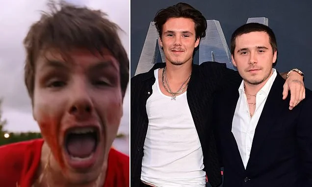 Cruz Beckham hints at Brooklyn feud with new single Turning Red about unnecessary fallouts - and pays tribute to dad David with football-themed music video