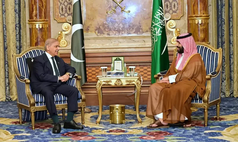 PM Shehbaz speaks to Saudi crown prince, condemns 'unacceptable' Houthi attack on vessels in Red Sea