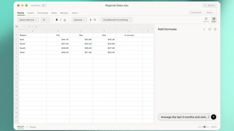 SpaceXAI has built a Microsoft Excel Grok plug-in, for some reason