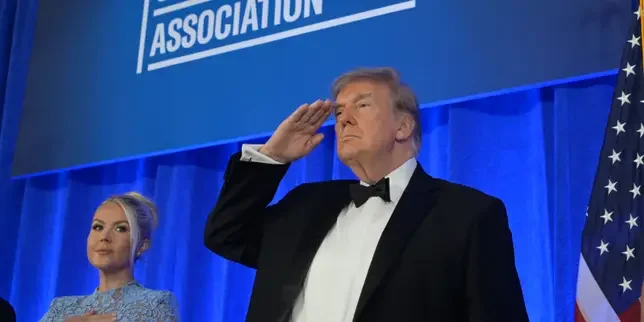 Trump returns to White House press dinner months after shooting chaos