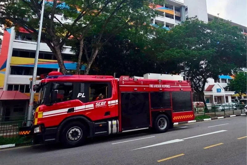 One taken to hospital, about 80 evacuated after Circuit Road HDB flat fire