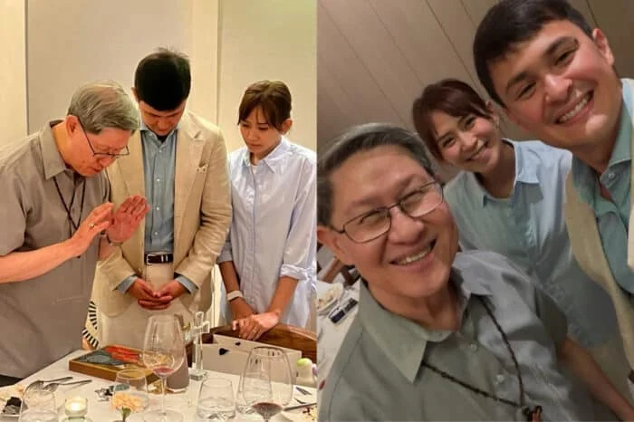 Sarah Geronimo, Matteo Guidicelli joined by Cardinal Tagle for her birthday