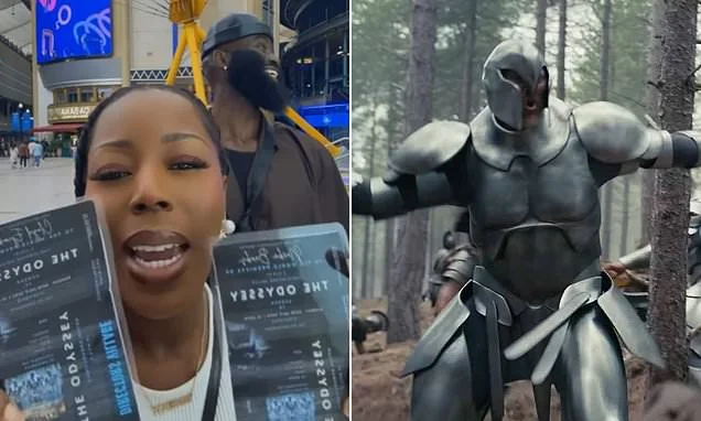 The Odyssey actor who played a giant in Christopher Nolan's epic reveals he was snubbed from the film's premiere... so his fiancée threw him his own one instead