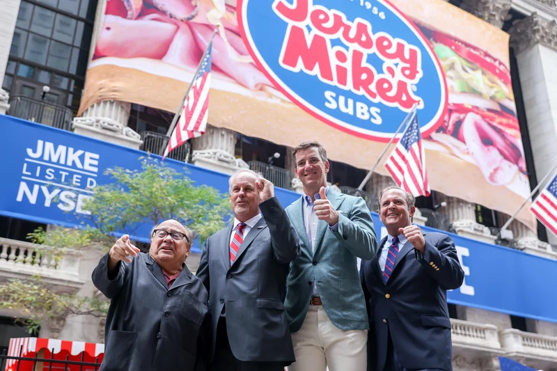 Jersey Mike's stock falls 2% in public market debut after pricing shares at $23