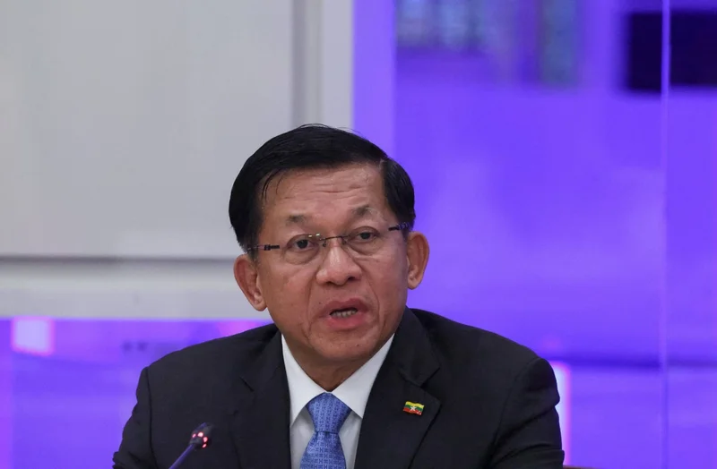 Myanmar leader calls on Japanese firms to invest