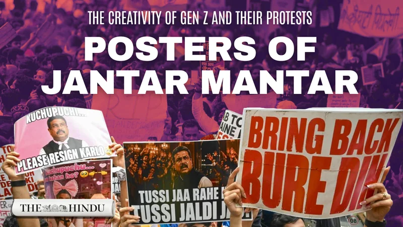 Watch: CJP Protests: How Gen Z is redefining protests through posters at Jantar Mantar