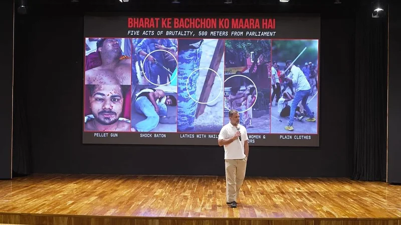 Rahul Gandhi blames Amit Shah for police brutality on Delhi student protesters