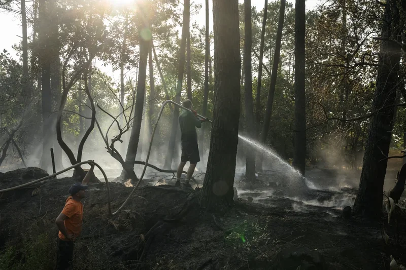 Europe wildfires latest: Macron says France facing ‘most difficult time since WW2’ as 40C heatwave looms