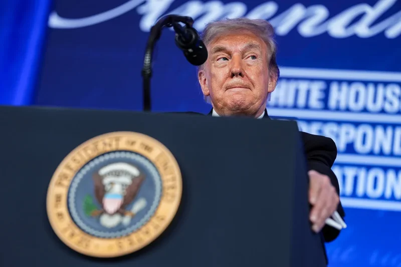 Trump bombs in WHCD return and then unleashes on CNN’s Kaitlan Collins and media in jaw dropping hour-long rant