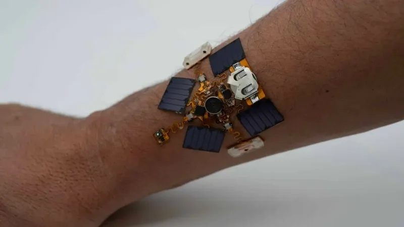 Wearable patch vibrates when danger is nearby