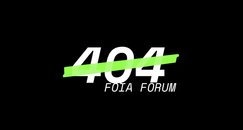 Our New FOIA Forum! 7/30, 1PM ET