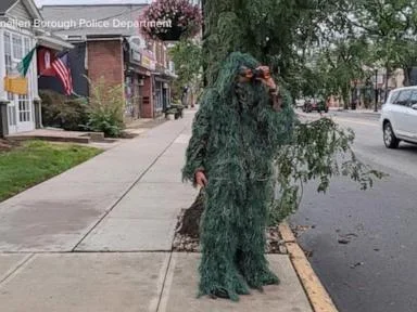 WATCH:  New Jersey officer, disguised as shrub, catches alleged distracted drivers