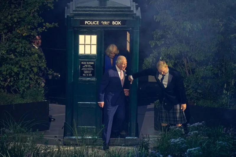 King Charles emerges from Doctor Who’s TARDIS to open Commonwealth Games in Glasgow