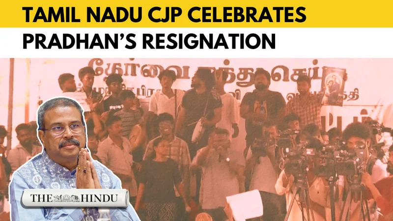 Watch: Celebrations erupt in Tamil Nadu after Dharmendra Pradhan’s exit