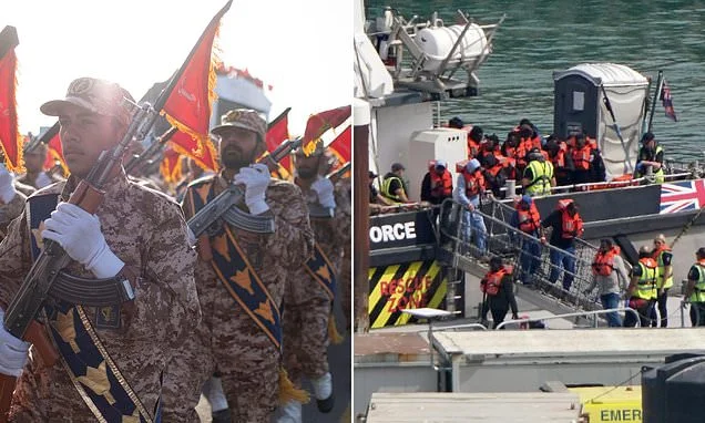 Iran accused of smuggling spies into Britain as small boat migrants crossing the English Channel