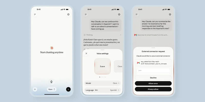 Anthropic upgrades Claude voice mode with more powerful models