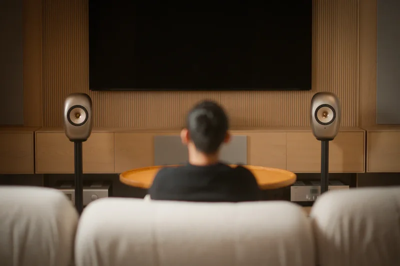 The KEF LS LUXE wireless hi-fi speaker system is serving looks, bumping hooks, and it has us shook