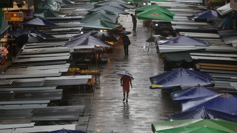 Rainstorm signal lowered from red to amber, while morning and full-day schools suspended