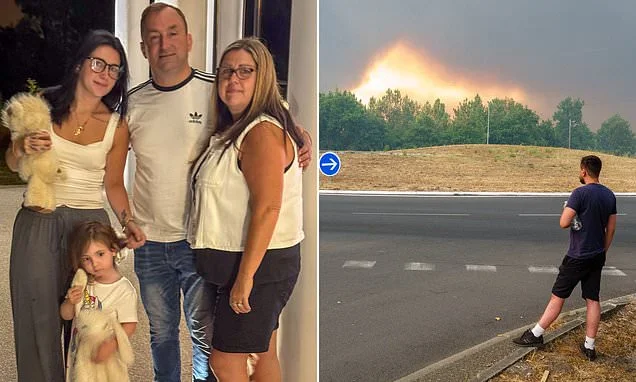 British families are evacuated from Bordeaux hotel at 3.30am as wildfires sweep across France and Spain