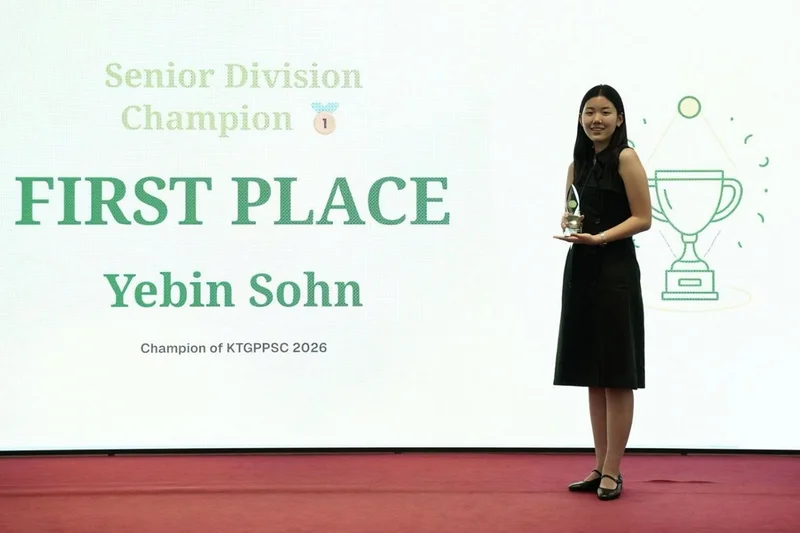Young speakers tackle environmental issues at Songdo public speaking championship
