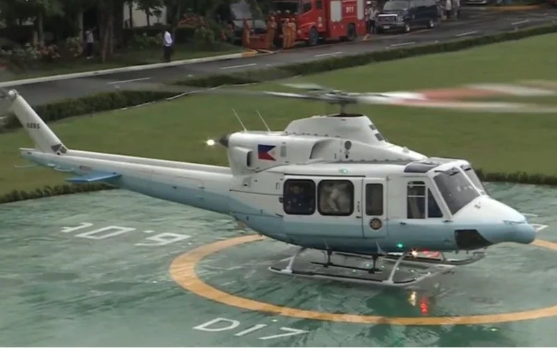 WATCH: Marcos arrives by helicopter at Batasan for SONA 2026