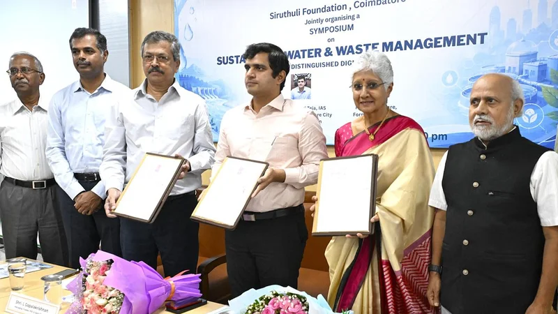 Coimbatore Corporation, PSG, Siruthuli sign MoU to establish Centre of Excellence for sustainable water and waste management
