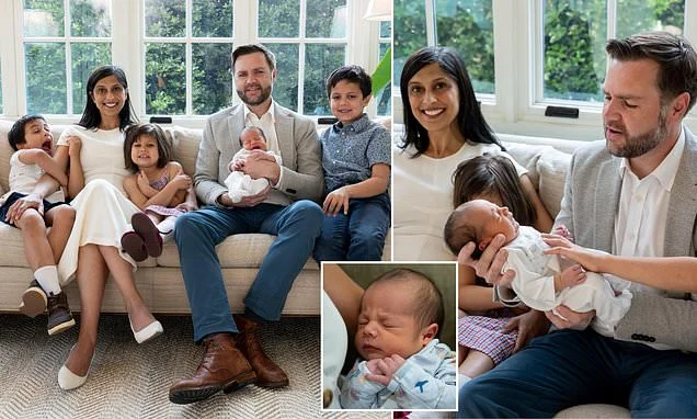 JD and Usha Vance unveil adorable first pictures of family of six