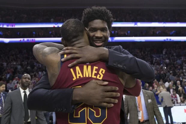 LeBron James listened to Joel Embiid's 76ers' pitch, 12 years later