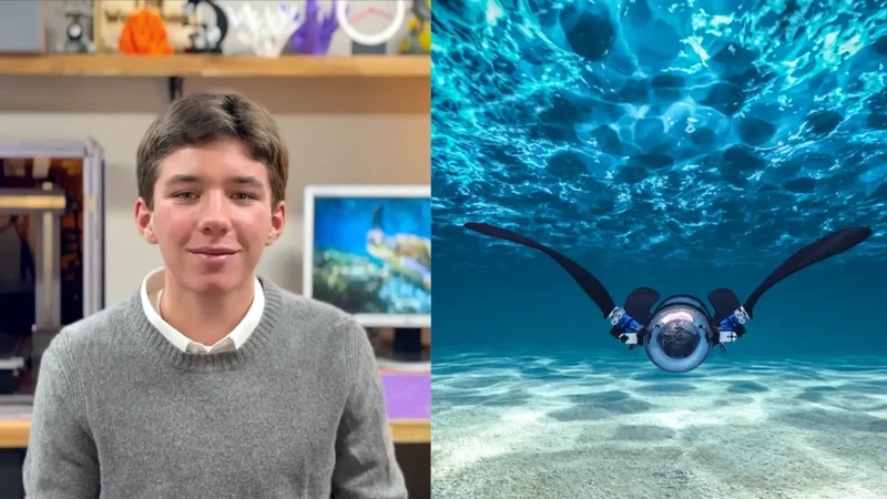 16-yr-old Canadian student built AI robot turtle that hunts plastic invisible to eye