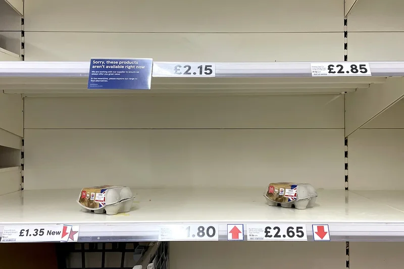 What British food items are at risk due to extreme drought conditions